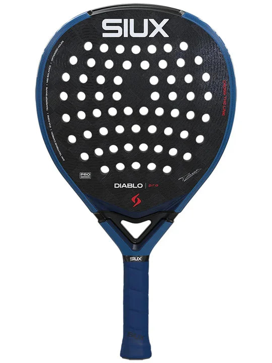 Pala SIUX Diablo Pro Royal Blue 2026 vista frontal
